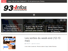 Tablet Screenshot of 93-infos.fr